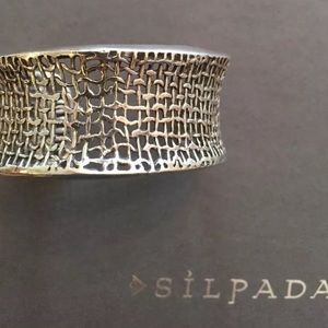 Silpada Sterling cuff bracelet EUC